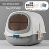 Extra Large UV-Lit Enclosed Cat Litter Box with Scoop