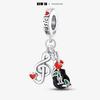 Novità Elementi Musicali Set da Tre Pezzi Perline Charm Si Adatta Nuovo Bracciale Argento 925 Donne Ciondolo Perla Gioielli Regalo
