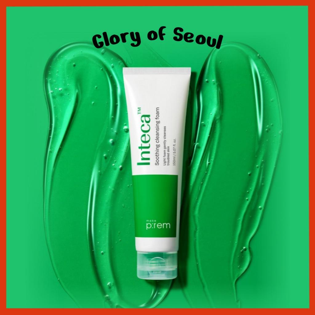 MAKE PREM INTECA Soothing Gel Cleansing Foam, 150mL