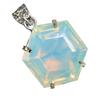 Multicolor 79.7 Ct CERTIFIED Opal Fancy 925 Sterling Silver Ethiopian Pendant AI-80-NS
