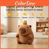 Peluche interactive Capybara pour enfants, balle rebondissante avec contrôle sonore pour l'apprentissage précoce et le jeu parent-enfant
