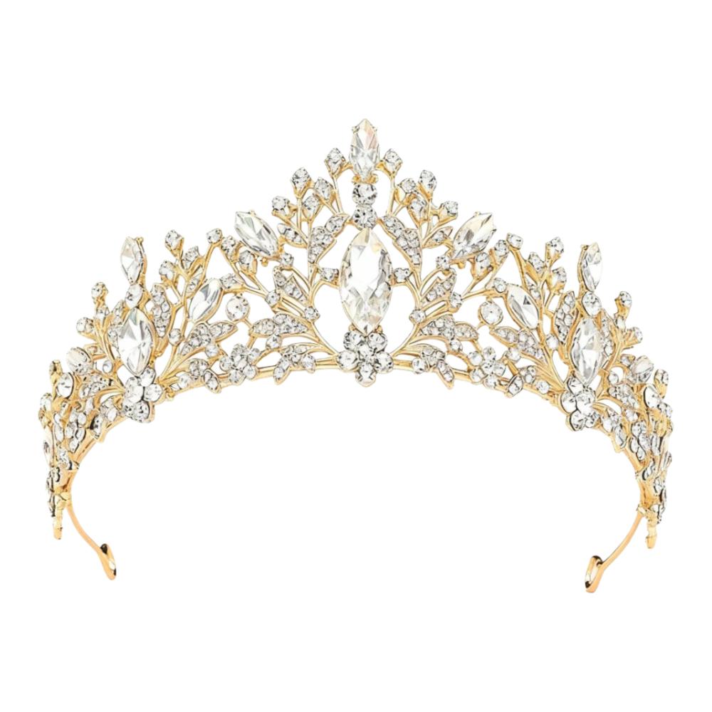 Nowa Królowa Księżniczka Korona z Dżetów Barokowa Vintage Ślubna Opaska do Włosów Akcesoria do Włosów Kryształowa Tiara Weselna Impreza