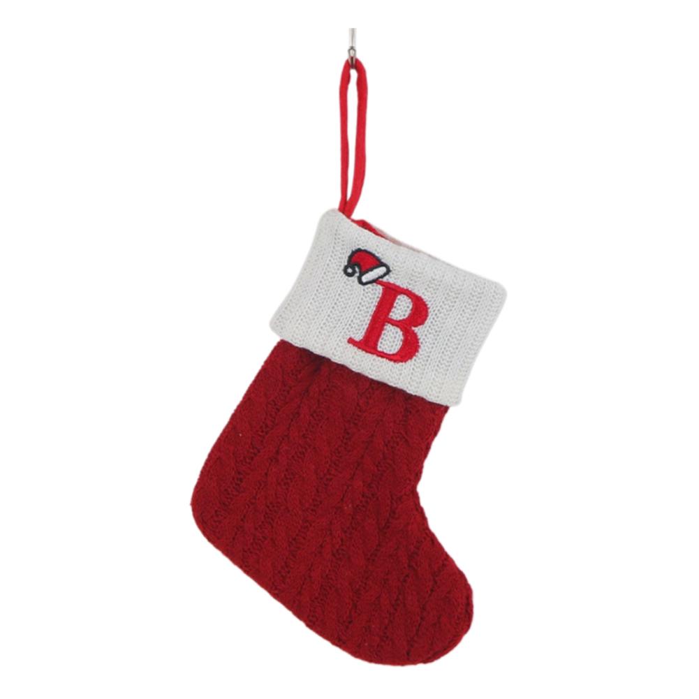 2025 Christmas Wool Knitted Sock Decoration Cute Letter Stocking Creative Tree Pendant Home Ornament Xmas Gift Home Decoration