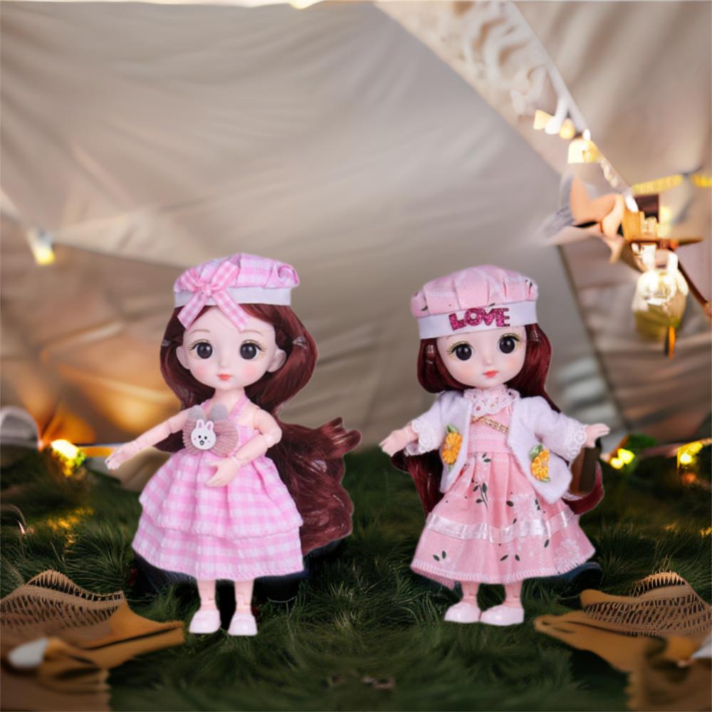 With Clothes Cute BJD Doll with Clothes 13 Movable Joints Movable Joints Mini Girl Doll  Kids Toys