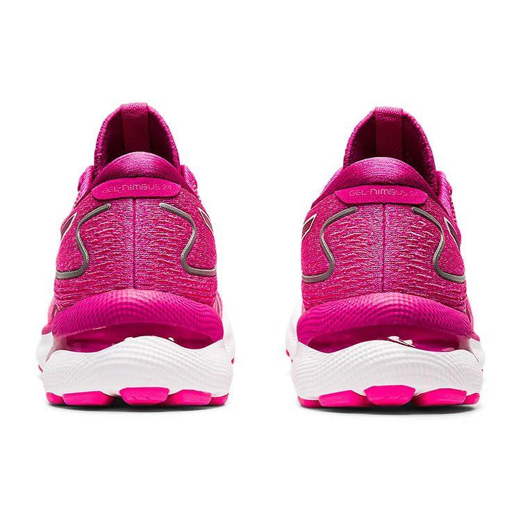 Asics Gel Nimbus 24 Fuchsia Red Women Sneakers Pink White 1012B201-600