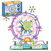 Elektrisches drehendes Riesenrad Bausteine mit bunten Lichtern - Kreatives Konstruktionsspielzeug & Dekoration