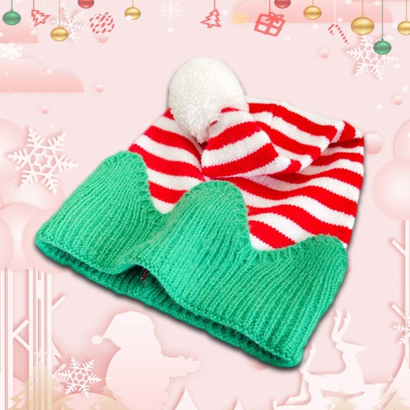 Christmas Beanies Elf Unisex Beanies Leprechaun Hat Christmas Photo Props Cheerful Hat Baggy Hat Leprechaun Wear