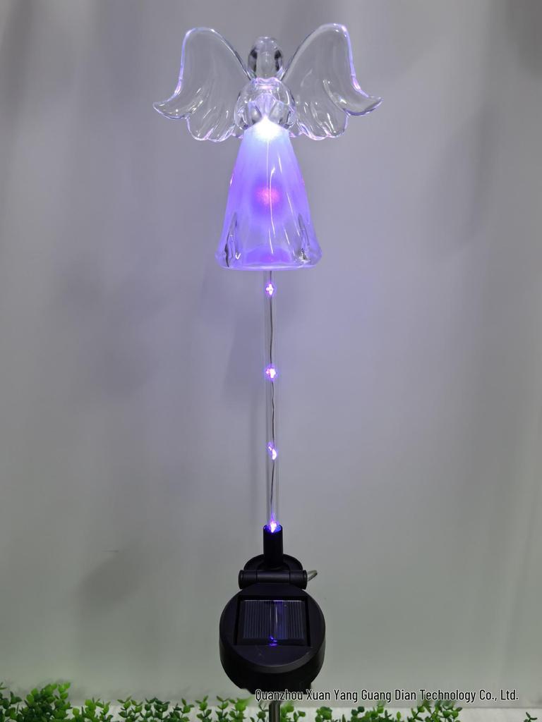 Solar LED Angel Garden Stake Light - Outdoor Landscape Lamp
