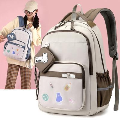 Primary School Students Schoolbag 4-6th Grade Girls Bookbag Leisure Trendy Princess Backpack Youth Travel Backpack