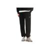 Li Ning Chinese Character Logo Solid Color Loose Sports Pants Women Pants Black AKXSB38-2