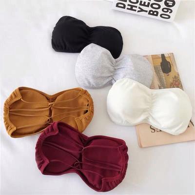 Youth Strapless Push-Up Anti-Slip Cotton Bandeau Bra