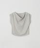 Meojiaenminggeul Ella Stretch Drape Top Blouse (Greige)