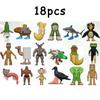 8-12Pcs Italian Brainrot Anime Action Figure Set Tung Tung Sahur Tralalero Tralala Bombardino Crocodilo Figures Model Toy Gifts