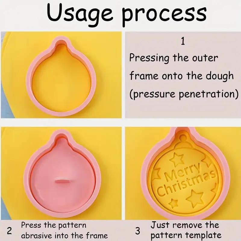 Weihnachtsplätzchenform-Set Kreative Backwerkzeuge Feiertags-Ausstecher Zuckerplätzchen-Former DIY Küchenzubehör zum Backen