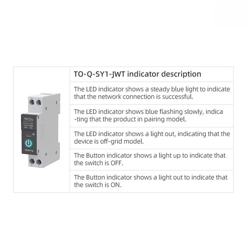 WiFi Intelligent Circuit Breaker Wireless Remotes Control Switch Mobilephone APP Remotes Viewing Home Circuit Breaker