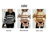 Striped Knitwear Loose Long Sleeve Sweater - Round Neck, Autumn Winter Style for Women, European American Fashion 2025.