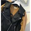 Women's Spring Pu Leather Motorcycle Vest Student Korean Style Loose-fit Top