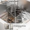 Transparent Storage Basket Multi Functional Wall Mounted Rack for Kitchen Bathroom Bedroom Durable Plastic Organizer Shelf