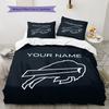Custom Name,Buffalo Sabres Pattern Bedding Home Decoration Birthday Gift ( 1 duvet cover + 2 pillowcase, without core),fan merchandise.