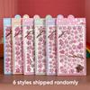 Solid Crystal Cherry Blossom Petal Stickers Decals Toy Drop 3D Relief Stickers  Scrapbooking