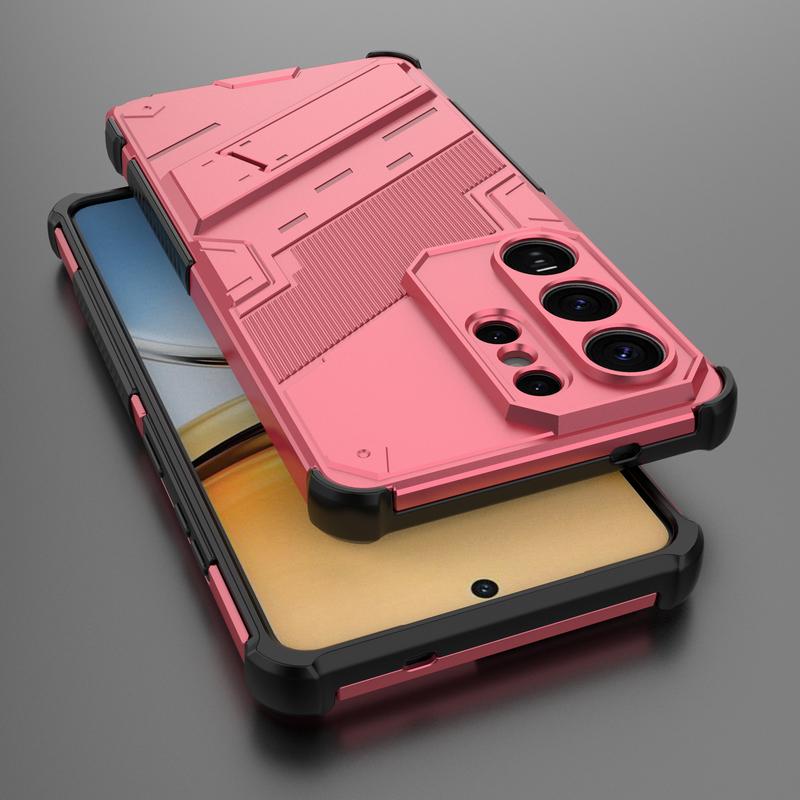 Shockproof Armor Stand Case For Samsung Galaxy S26 Ultra S25 Edge S24 Plus S23 FE A15 A25 A35 A54 A55 A16 A26 A36 A56 5G Hidden Phone Holder Cover