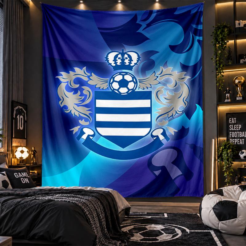 Wall Hanging Tapestry Queens Park Rangers Football Print Cloth for Living Room Bedroom Home Decor
