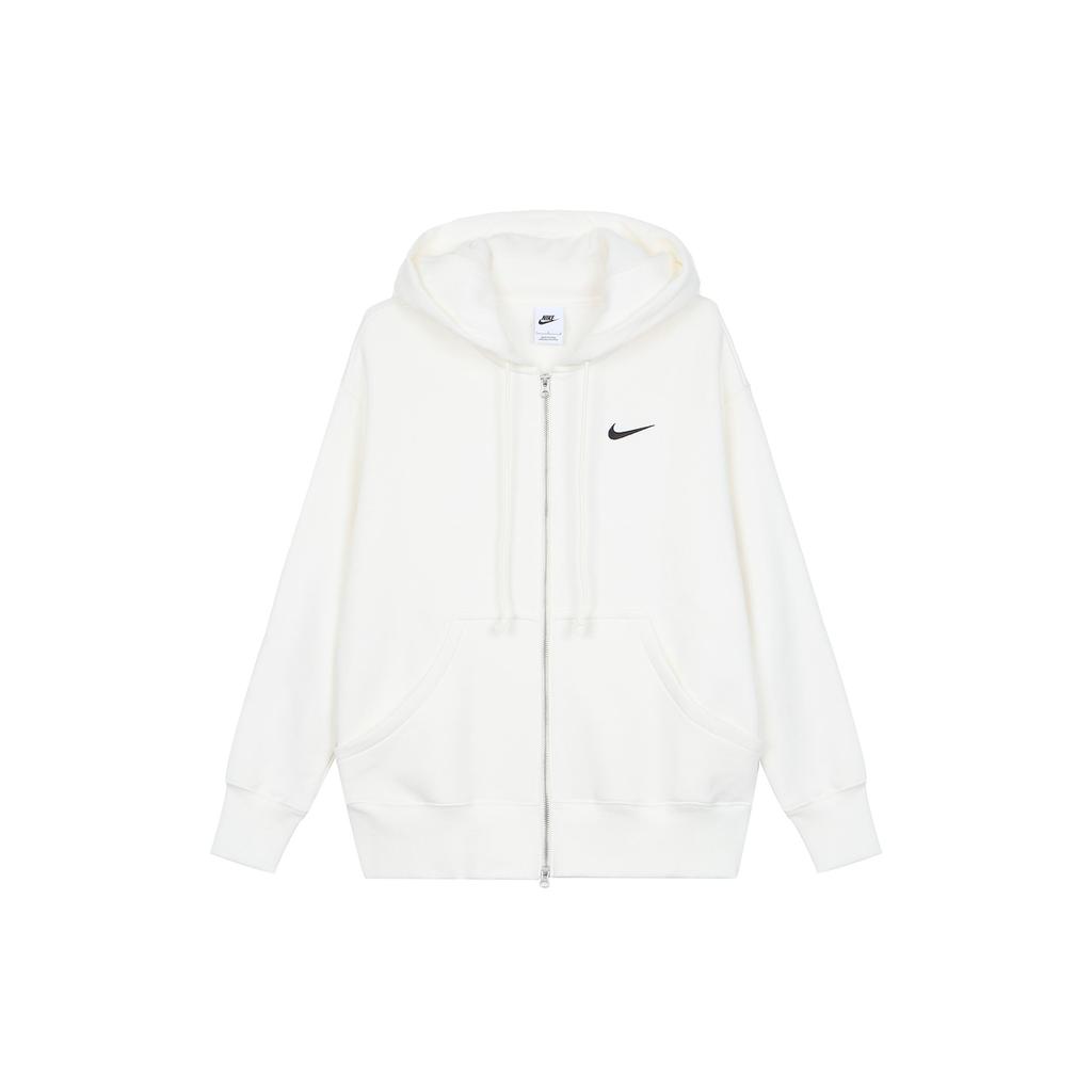 Nike Sportswear Phoenix Fleece Women's Ultra-Loose Full-zip Hoodie White (Unisex) Sweatshirts DQ5759 133