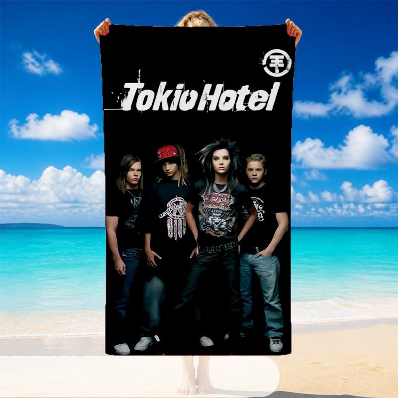 Tokio Hotel Beach Towel, Soft Large Absorbent Towel For Beach Swimming Pool Travel Vacation