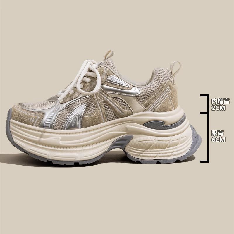 

Женские кроссовки на небольшой платформе, увеличивающие внутреннюю высоту, женская обувь, весенние беговые, повседневные спортивные кроссовки 39