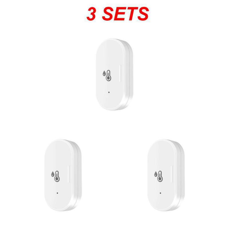 Tuya ZigBee Smart Temperature Sensor and Humidity Sensor with Battery Indoor Thermometer Monitor Work With Alexa Google Home
