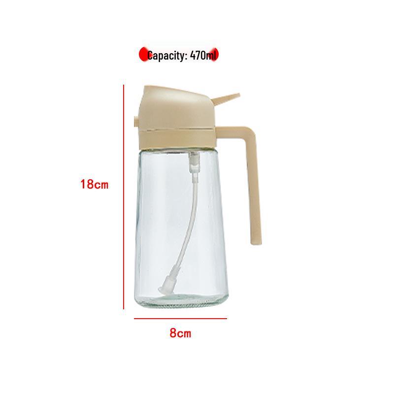 Dual-Use Glass Oil Spray Bottle for Kitchen & Air Fryer