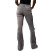 Lässige Damen-Jeans mit leicht ausgestelltem Bein und Rissen