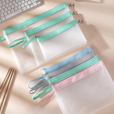 Designer Large Capacity Makeup Toiletry Lipstick Skin Care Product Organizer Bag Students Visible Pencil Bags Data File Bag