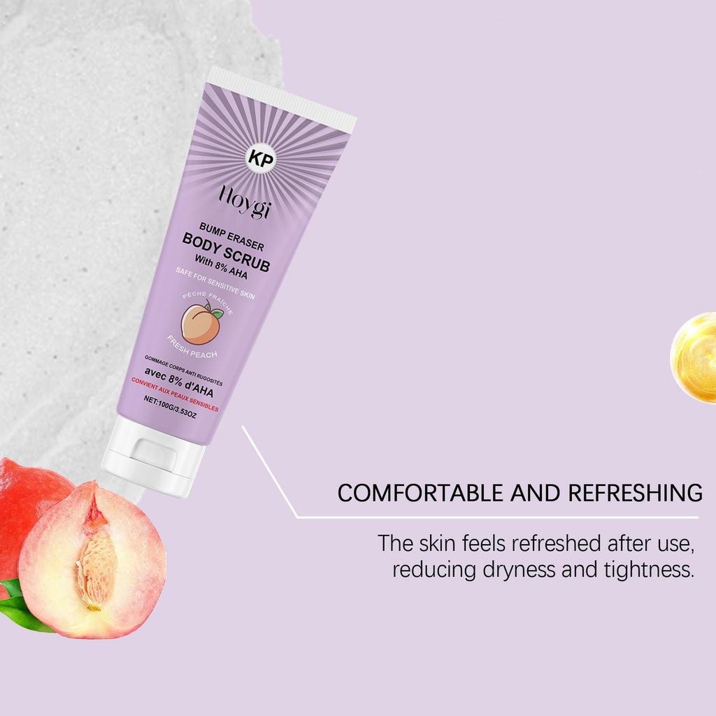 Peach-Scented Body Scrub: Nourishes, Softens and Tightens Skin, Moisturizes, Exfoliates, and Cleanses the Body