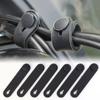 10Pcs Motorcycle Rubber Frame Securing Cable Wiring Harness Power Cord Tie Clutch Line Brake Cable Ties Elastic Fix Accessories