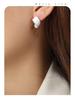 Exquisite Geometric Oval-Square Copper Earrings: Chic Hip Hop Style
