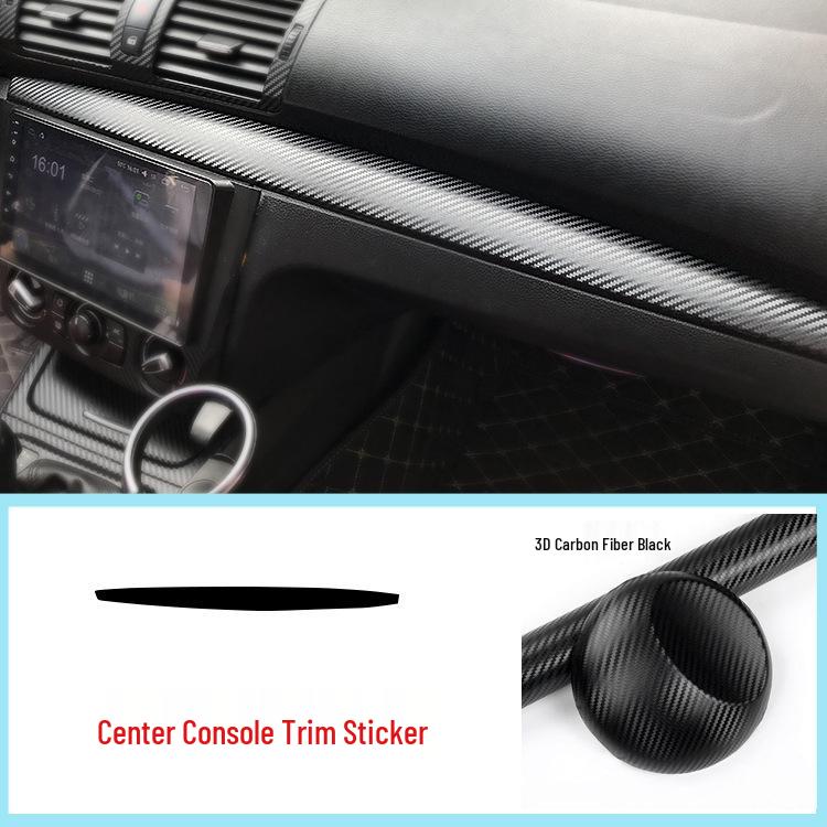 BMW 1 Series 06-11 Interior Carbon Fiber Gear Console Color Change Sticker
