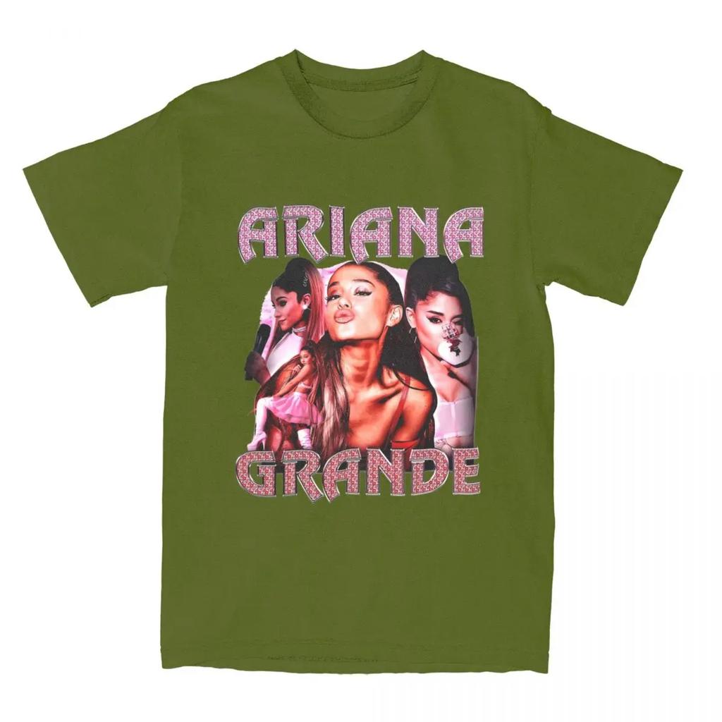 Vintage Ariana Popmusik T-Shirt Sommer Grandes Sänger Vintage T-Shirts Baumwolle Hip Hop T-Shirt Für Erwachsene Kurzarm-T-Shirts