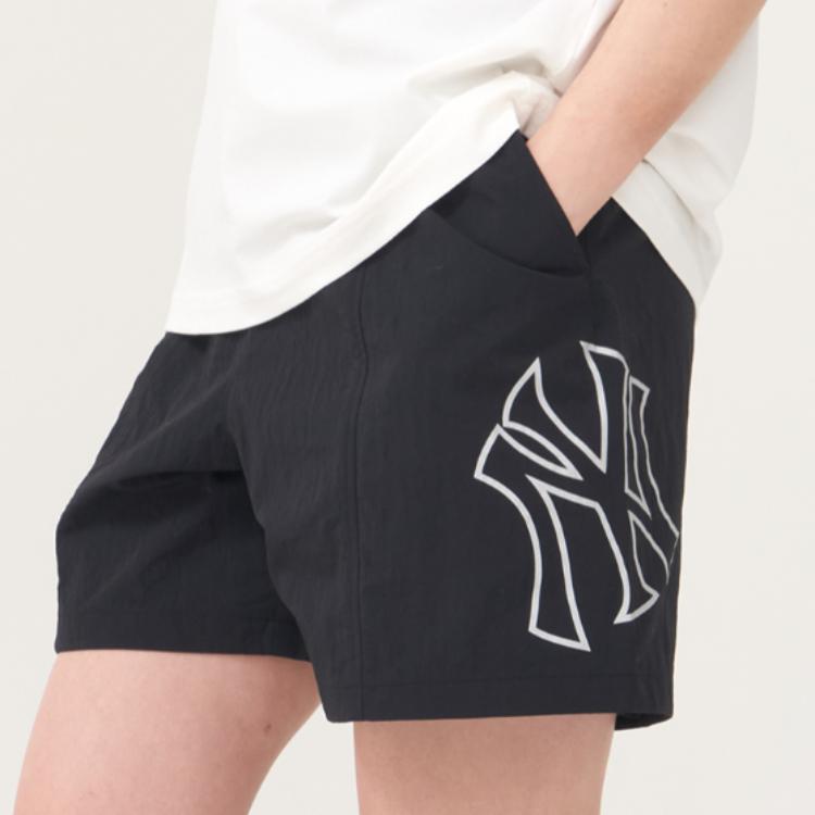 New MLB New York Yankees Casual Shorts Unisex Black 3ASMB0753-50BKS