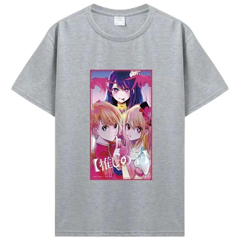 Oshi No Ko Japan Anime Cute Ai Ruby And Aqua футболка женские футболки унисекс Kawaii — фото 19