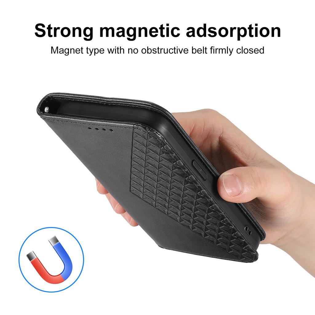 For Samsung Galaxy A17 5G Case Calf Texture PU Leather Wallet Phone Cover with Wrist Strap