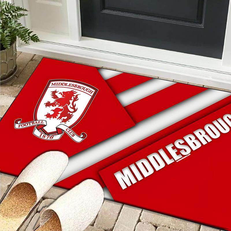1PC rug Middlesbrough Football Club Crest Carpet, Chair Rug,Area Rug for Office Bedroom living rooms bedroom, Doormat decor Christmas fan gifts