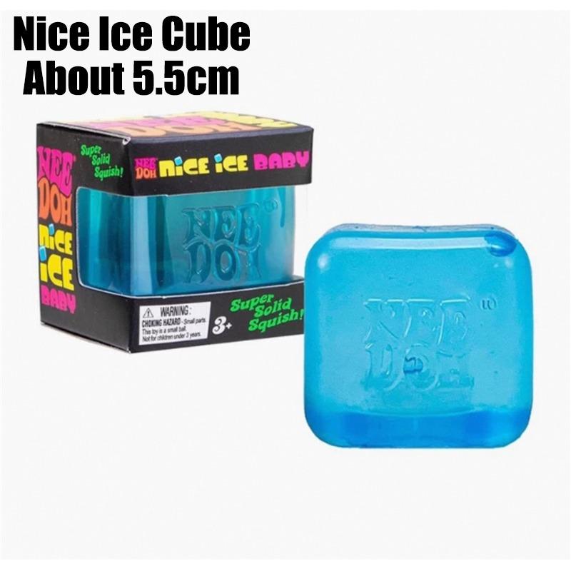 Needoh Mini Nice Ice Baby Taglia Piccola Cubo Super Berg Giocattolo da Spremere Rilascio Lento dello Stress per Ansia Autismo Gioco Sensoriale
