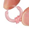 Orecchini a clip colorati in resina per piercing all'orecchio Cerchi leggeri Orecchini per uso quotidiano Accessori moda per ragazze