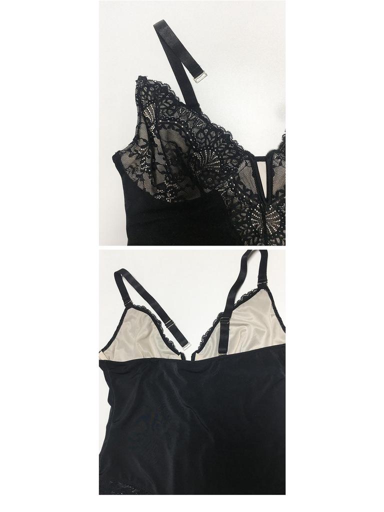 Wow Plus Size Lace Bodysuit: Women's Tummy Control & Hip Lift Shaper