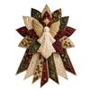 DIY Stoff-Weihnachtskranz Bastelset zum Handnähen einer strahlenden Patchwork-Dekoration für die Innen-Feiertagsdekoration