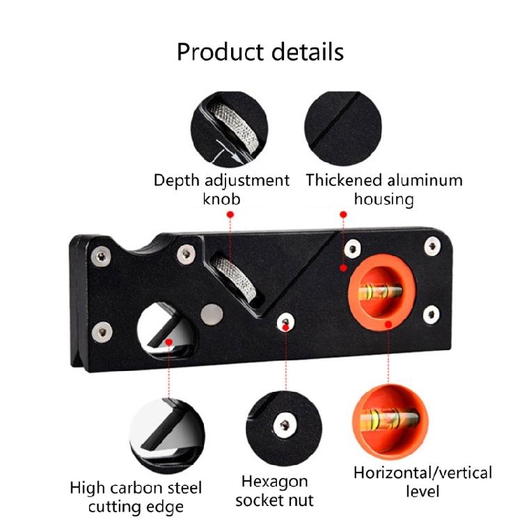 Chamfer Plane Woodworking Edges Corner Flattening Tool Auxiliary Locators Hand