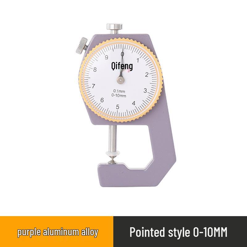 High-Precision 0.001 Micrometer Digital Thickness Gauge with Flat and Curved Tips