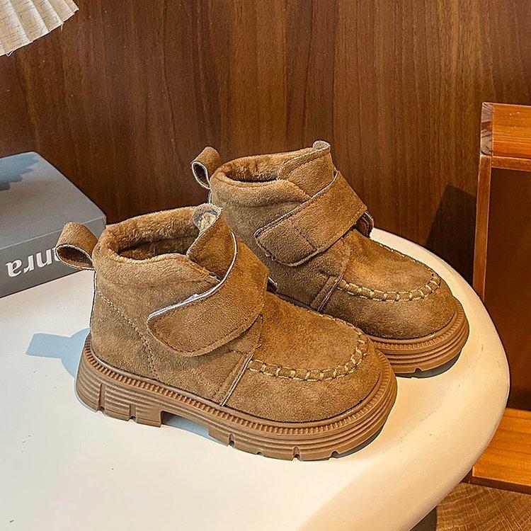 

Девочки ботинки Мартин 2025 новые осенне-зимние детские ботинки для девочек среднего и старшего возраста универсальные бархатные короткие ботинки иностранные одинарные ботинки 37 yards inner length 22.6cm хаки