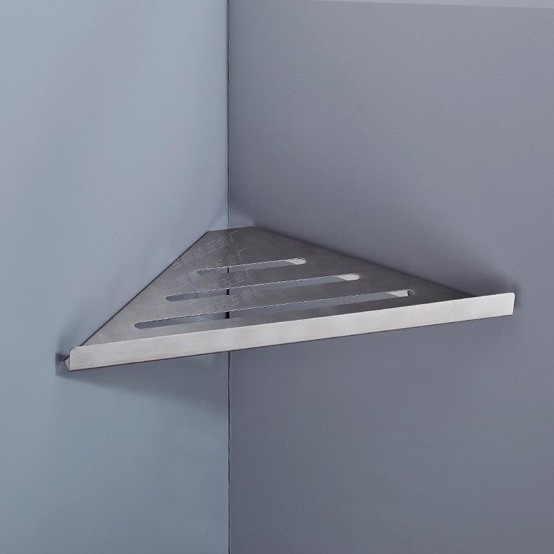 304 Stainless Steel Wall-Mounted Bathroom Corner Shelf for Shower & Shampoo Storage